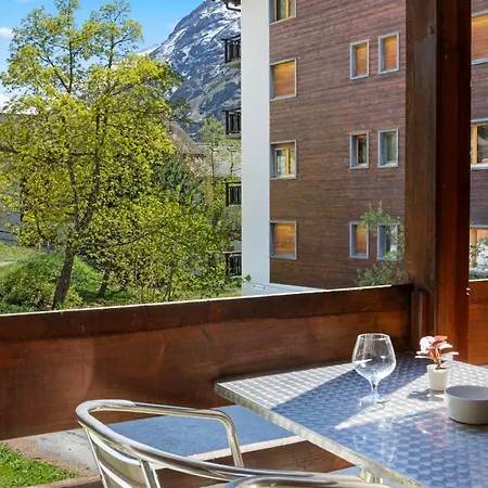 Pratique Avec Vue Au Centre De La Station Apartament Zinal